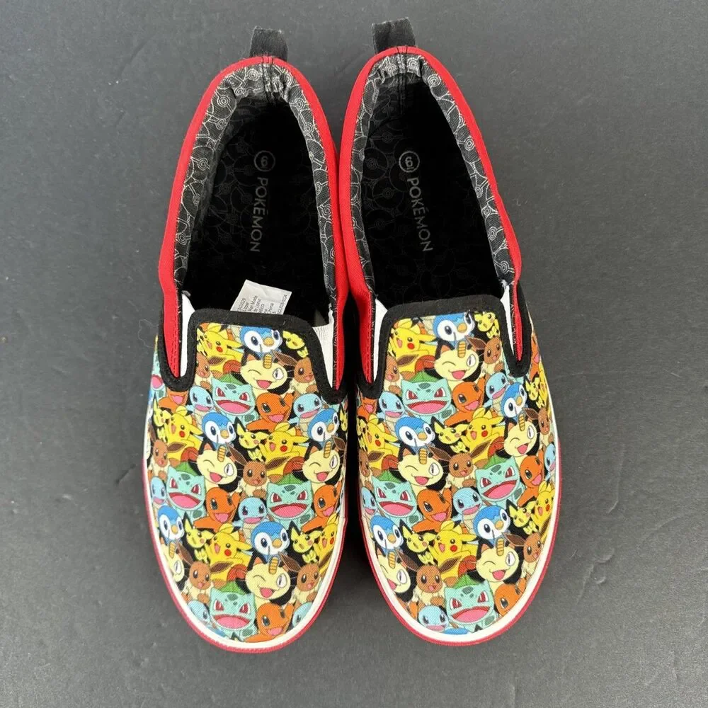Ground UP Pokemon Slip-On Canvas Sneaker Shoes Youth / Men’s Size‎ 6
